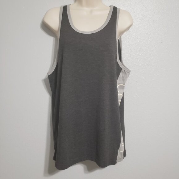 Calvin Klein Shirt Tank Top Side Spellout Men's Large Gray Unisex Sleeveless - Picture 10 of 11